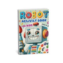 Robot Activity Book for Kids Ages 4-8